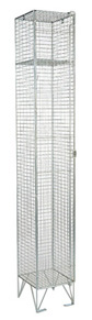 Single Compartment Mesh Locker with Hat Shelf (with or without door)