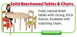 Solid Beechwood Tables & Chairs