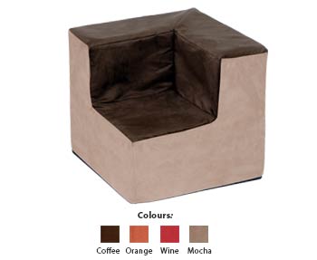 Suede Corner Chair