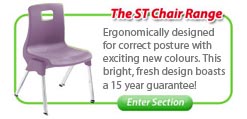 ST Stackable Classroom Chairs