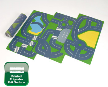 Set of 3 Continental Roadway Playmats
