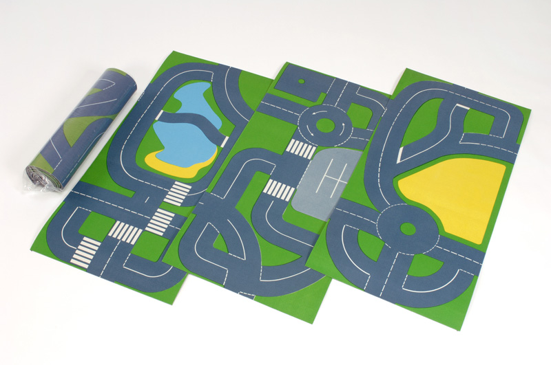 Set of 3 Continental Roadway Playmats - 1.5m x 1m
