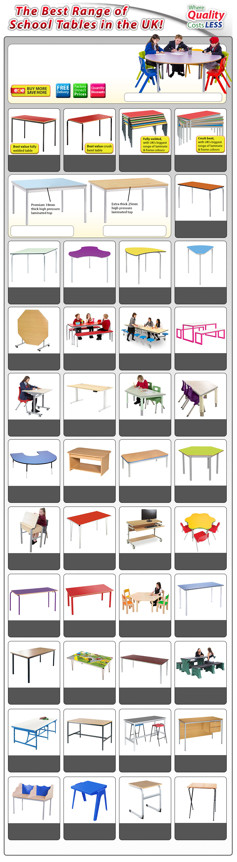school furniture e4e uk