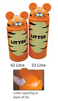 42 or 52 Litre Tiger Litter Bins